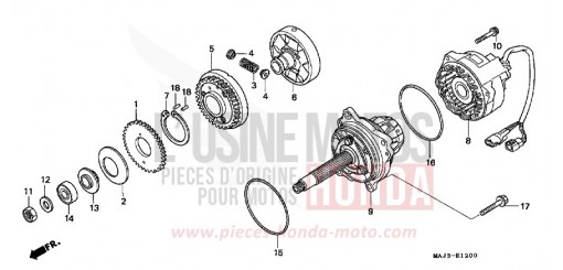 GENERATOR (ST1100S/AS) ST1100AS de 1995